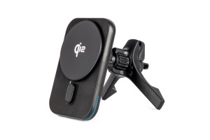 Βαση Στηριξης Κινητου Για Αεραγωγο Μαγνητικη Με Ασυρματη Φορτιση Quick Charge QI2 15W 360° Amio - 1 Τεμ.