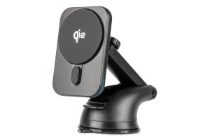 Βαση Στηριξης Κινητου Για ΤΖΑΜΙ/ΤΑΜΠΛΟ Μαγνητικη Με Ασυρματη Φορτιση Quick Charge QI2 15W 360° Amio - 1 Τεμ.