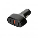 Φορτιστης Αναπτηρα 12/24V Max 40W Με 1 Θυρα Usb A & 2 Θυρες Usb C Fast Charge Μαυρος Rocket 3 Pro Lampa - 1 TEM.