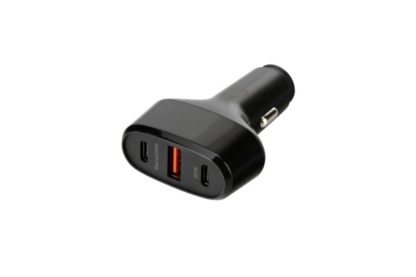 Φορτιστης Αναπτηρα 12/24V Max 40W Με 1 Θυρα Usb A & 2 Θυρες Usb C Fast Charge Μαυρος Rocket 3 Pro Lampa - 1 TEM.