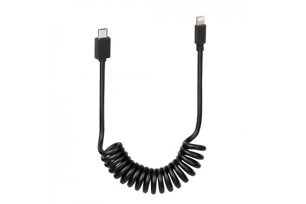 Καλωδιο Φορτισης Κινητου E-BIKE Spring Micro USB- Apple 8 Pin Σπιραλ 25-100cm