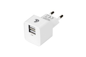 Φορτιστης Me Oikiakh Πριζα 220/240V 12W 2400mA Με 2 Θυρες Usb (A+A) Lampa - 1 Τεμ