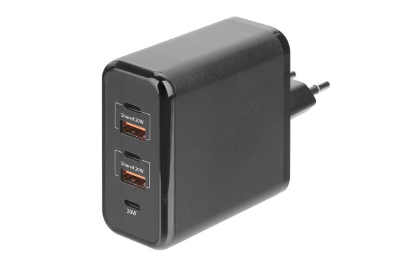 Φορτιστης Με Οικιακη Πριζα 100/230V 60W Με 5 Θυρες Usb (USB Ax2/USB Cx3) Quick Charge Multipower