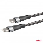 Καλωδιο Φορτισης Και Συγχρονισμου Usb Type C 100cm 3.0A UC-16 Amio - 1 ΤΕΜ.