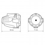 Lampa - Προβολείς Ομίχλης Moto FOG-X2 12V 30W 2100lm 6000-6500K Φ71mm 1 Led Αδιάβροχοι IP68 Με Καλωδίωση Και Βάσεις Φ38-39mm - Σετ 2 Τεμ. (9158.2-LM) Lampa - Προβολείς Ομίχλης Moto FOG-X2 12V 30W 2100lm 6000-6500K Φ71mm 1 Led Αδιάβροχοι IP68 Με Καλωδίωση Και Βάσεις Φ38-39mm - Σετ 2 Τεμ. (9158.2-LM)