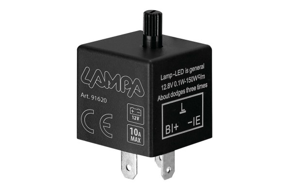 Led Flasher (ΦΛΑΣΙΕΡΑ) Trimmer Ηλεκτρονικο Για Led Φλας 12V Max 10A 3PIN Lampa - 1 ΤΕΜ.