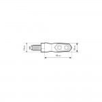 Φλας Moto Nix 12V Led Smd 42x13mm Μαυρο Lampa - 2 τεμ.