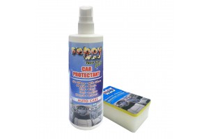 Γυαλιστικό Γαλάκτωμα Σπρέι Seboy Wax Για Ταμπλό Και Επιφάνειες Από Πλαστικό, Βινύλ, Δέρμα, Λάστιχο Με Σφουγγάρι Εφαρμογής 300 Ml - 1 τεμ.