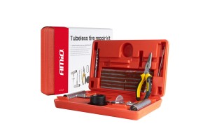 Amio - Κιτ Επισκευής Ελαστικών Με Κορδόνι Σε Κουτί Μεταφοράς - 38τεμ (04693)