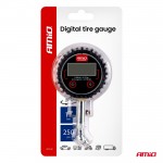 Amio - Ψηφιακό Μανόμετρο Πίεσης Ελαστικών 17 Bar Με Περιστρεφόμενη Κεφαλή & Βαλβίδα Εκτόνωσης - 1τεμ. (04464/AM)