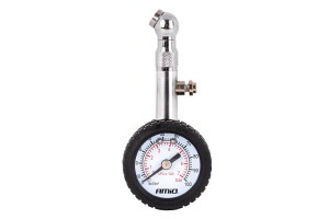 Amio - Μηχανικό Μανόμετρο Πίεσης Ελαστικών 7 Bar Με Περιστρεφόμενη Κεφαλή Και Βαλβίδα Εκτόνωσης – Αναλογικό Υψηλής Ακρίβειας - 1 τεμ. (04469/AM)