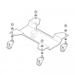 Βαση Μεταφορας Για Κεντρικο Σταντ Moto Με 4 Ροδακια & Φρενο 56χ19cm max350kg
