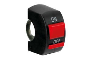 Διακοπτης Τιμονιου ON/OFF X2 Για Προβολακια Moto 12V/10A Με Διαμετρο 22mm Lampa -1ΤΕΜ