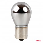 Amio – Λάμπες Αλογόνου PY21W BAU15s 12V 21W Λευκό/Χρώμιο Lumitec Για Φλας & Φώτα Θέσης – Σετ 2 Τεμ. (04629/AM)