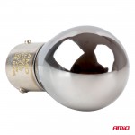 Amio – Λάμπες Αλογόνου PY21W BAU15s 12V 21W Λευκό/Χρώμιο Lumitec Για Φλας & Φώτα Θέσης – Σετ 2 Τεμ. (04629/AM)