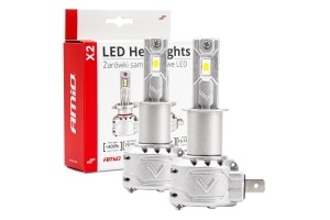 Λαμπες Led H3 10-16V 72W 6.500K 7920lm Can Bus (ME ΑΝΕΜΙΣΤΗΡΑΚΙ) X2 Series Amio - 2ΤΕΜ.