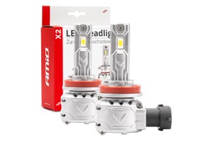 Λαμπες Led H8/Η9/Η11 10-16V 72W 6.500K 7920lm CAN-BUS (ΑΝΕΜΙΣΤΗΡΑΚΙ) X2 Series Amio - 2ΤΕΜ.