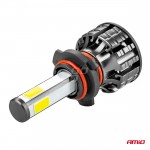 Amio – Led HB3 9005 Cob 12/24V 38W 6500K 3800lm Σειρά Cob Για Ισχυρό Λευκό Φωτισμό & Καθαρή Ορατότητα – 2 Τεμ. (02846/AM)