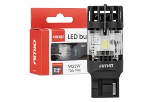 Amio – Led Csp T20S W21W 7440 Καρφωτό 12V 66W 4800lm 6500K Full Canbus Για Όπισθεν & Ισχυρό Φως – 1 Τεμ. (04686/AM)