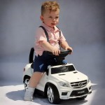 Παιδικο Αυτοκινητο PUSH-CAR Με Χερουλι Τυπου Mercedes GL63 Μονοθεσιο Λευκο Race Axion - 1 TEM.