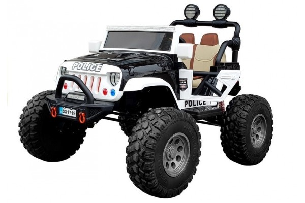 Ηλεκτροκινητο Παιδικο Αυτοκινητο 12VΜΕ Τηλεκατευθυνση Τυπου Jeep Police Διθεσιο Μαυρο Race Axion - 1 TEM.