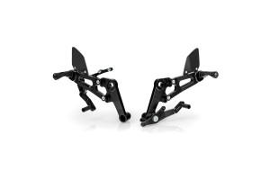 Lampa Ρυθμιζόμενα Μαρσπιέ (Rearsets) Μοτοσικλέτας - Μαύρο Χρώμα 16 Θέσεωνparaxite 2τεμ (L.PRS001N)