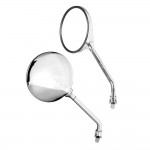 Καθρεπτες Moto Opal Chrome Στρογγυλοι M10x1,25 Dx Χρωμιο Lampa - 2 τεμ.