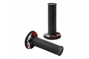 Χερουλια Moto Donut OFF-ROAD ΜΑΥΡΑ/ΚΟΚΚΙΝΑ 22MM+25MM 12CM 2ΤΕΜ