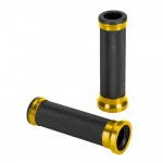Χερουλια Moto Alu GRIPΜΑΥΡΟ/ΧΡΥΣΟ Χρωμα 22mm+25mm 12cm Lampa - 2 τεμ.