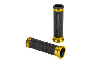 Χερουλια Moto Alu GRIPΜΑΥΡΟ/ΧΡΥΣΟ Χρωμα 22mm+25mm 12cm Lampa - 2 τεμ.