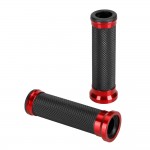 Χερουλια Moto Alu GRIPΜΑΥΡΟ/ΚΟΚΚΙΝΟ Χρωμα 22mm+25mm 12cm Lampa - 2 τεμ.