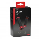 Χερουλια Moto Alu GRIPΜΑΥΡΟ/ΚΟΚΚΙΝΟ Χρωμα 22mm+25mm 12cm Lampa - 2 τεμ.
