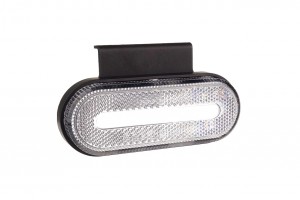 Φως Ογκου Φορτηγου Led Λευκο Οβαλ 10-30V 124x49x22mm Αδιαβροχο OM-01-W Amio 1ΤΕΜ.