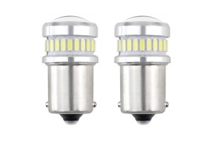 R5W/R10W 12/24V BA15s 24+6xSMD3030 CAN-BUS Διαθλασης (ΜΟΝΟΠΟΛΙΚΟ/ΦΟΥΝΤΟΥΚΙ)ΑΜΙΟ - 2ΤΕΜ.