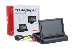 Οθονη Tft Lcd Αναδιπλουμενη Αυτοκινητου 4,3" - 12V