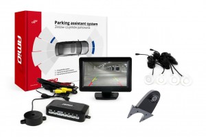 Συστημα Παρκαρισματος Με 4 Ρανταρ Λευκα Καμερα Infrared Και Οθονη 4,3" HD-502-IR Amio
