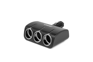 Ανταπτορας Αναπτηρα 12/24V 120W ΜΑΥΡΟΣ/3 ΘΕΣΕΙΣ/ΠΕΡΙΣΤΡΟΦΗ 90 Μοιρων Amio - 1 Τεμ.