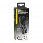 Lampa - Πτυσσόμενη Κλειδαριά Ποδηλάτου Lock & Go 96 Cm Με Θήκη & 2 Κλειδιά - 1 τεμ. (9371.1-LB)