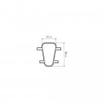 Μαξιλαρι Σελας Moto Με Velcro (L) Gelpad Air 21x30mm