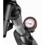 Τρομπα Αερος Ποδηλατου ΔΑΠΕΔΟΥ/ΧΕΙΡΟΣ AIR-TOP1 H480mm Φ38mm Με Μανομετρο Σε Μαυρο Χρωμα 1ΤΕΜ.