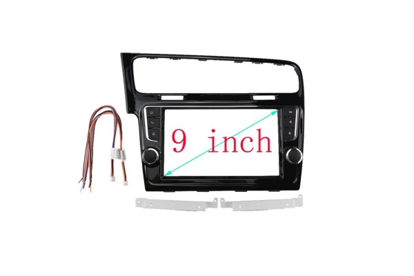 Πρόσοψη, Καλωδίωση & Canbus Box Vw Golf 7 Για Tablet 9" (OEM Look)