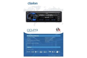 Clarion CD-P3-P17 Radio/Usb/Bt/Aux/RDS