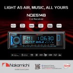 Nakamichi NQE514B Radio/Usb/Bt/Aux/Big-LCD 4,3"