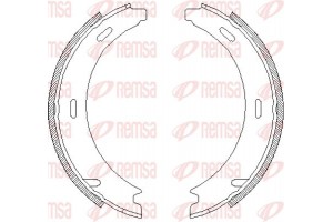 Remsa Σετ Σιαγόνων φρένων, Χειρόφρενο - 4094.01