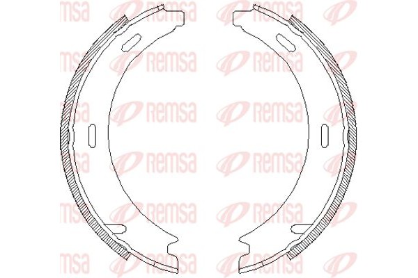 Remsa Σετ Σιαγόνων φρένων, Χειρόφρενο - 4094.02