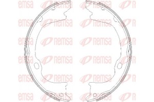 Remsa Σετ Σιαγόνων φρένων, Χειρόφρενο - 4282.01