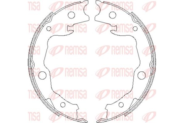 Remsa Σετ Σιαγόνων φρένων, Χειρόφρενο - 4677.00