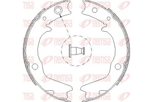 Remsa Σετ Σιαγόνων φρένων, Χειρόφρενο - 4702.00