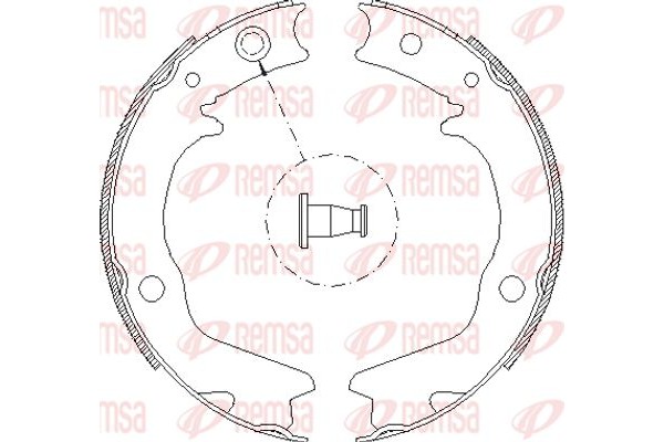 Remsa Σετ Σιαγόνων φρένων, Χειρόφρενο - 4702.00
