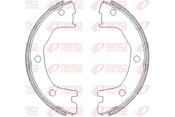 Remsa Σετ Σιαγόνων φρένων, Χειρόφρενο - 4712.00